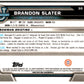 2022-23 Bowman University Chrome Basketball #30 Brandon Slater  Bowman  V97337 Image 2