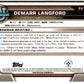 2022-23 Bowman University Chrome Basketball #53 Demarr Langford  Bowman   V97355 Image 2