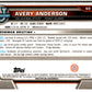 2022-23 Bowman University Chrome Basketball #60 Avery Anderson  Bowman  V97362 Image 2