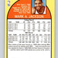 1990-91 Hopps Basketball #205 Mark Jackson  New York Knicks  Image 2