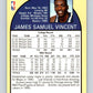 1990-91 Hopps Basketball #223 Sam Vincent  Orlando Magic  Image 2