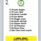 1990-91 Hopps Basketball #356 Larry Bird TC  Boston Celtics  Image 2