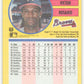 1991 Fleer Baseball #701 Victor Rosario  RC Rookie Atlanta Braves  Image 2