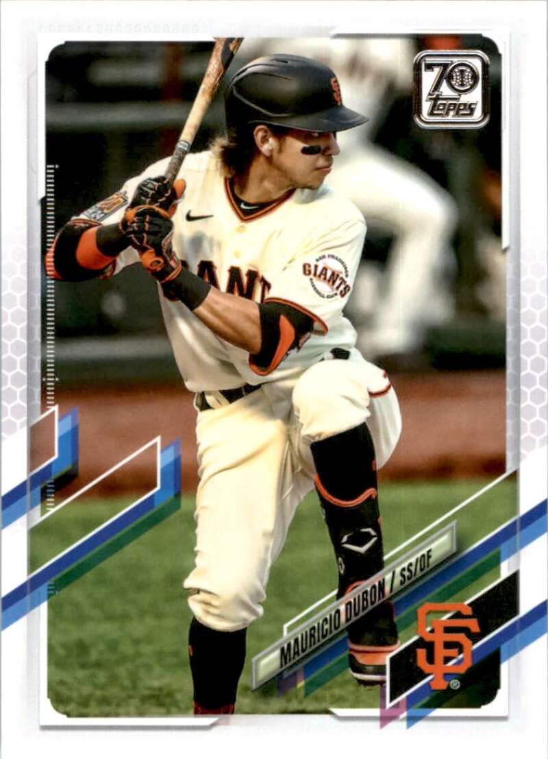 2021 Topps Baseball  #8 Mauricio Dubon  San Francisco Giants  Image 1