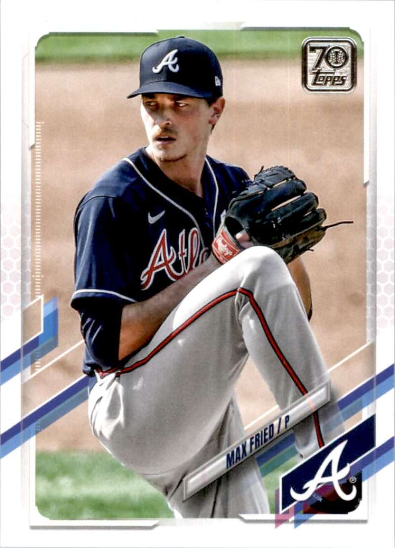 2021 Topps Baseball  #9 Max Fried  Atlanta Braves  Image 1