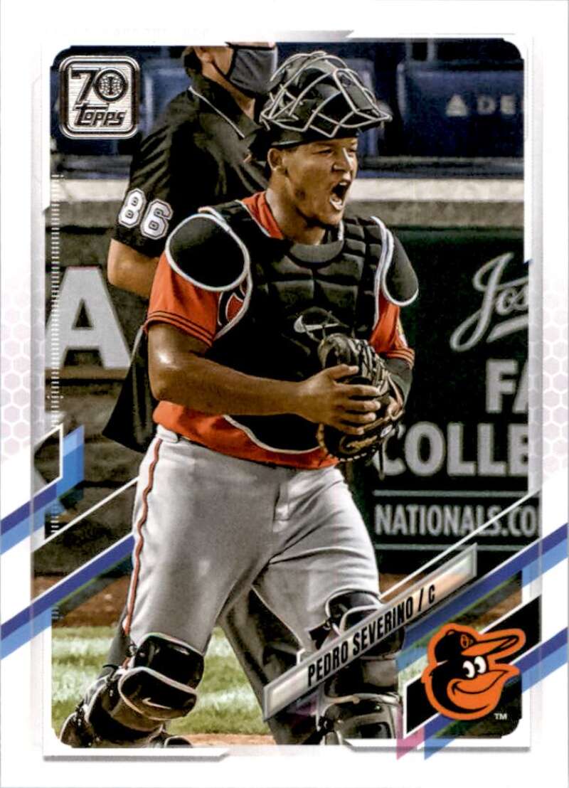 2021 Topps Baseball  #22 Pedro Severino  Baltimore Orioles  Image 1