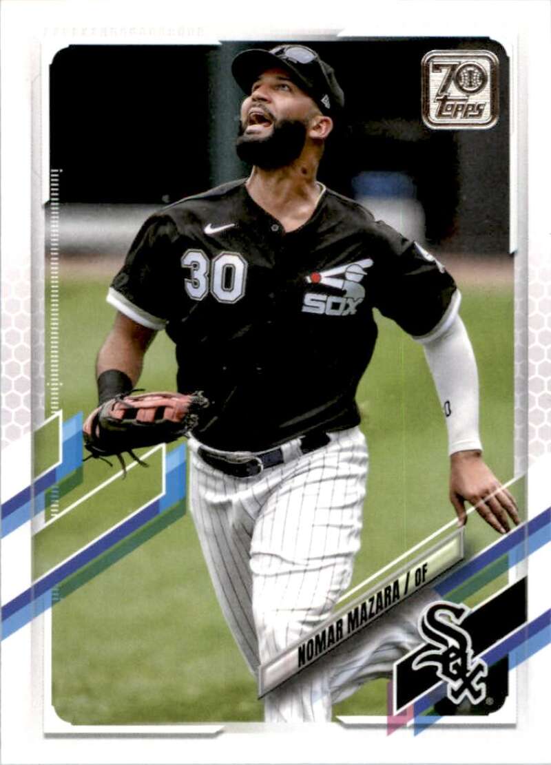 2021 Topps Baseball  #23 Nomar Mazara  Chicago White Sox  Image 1