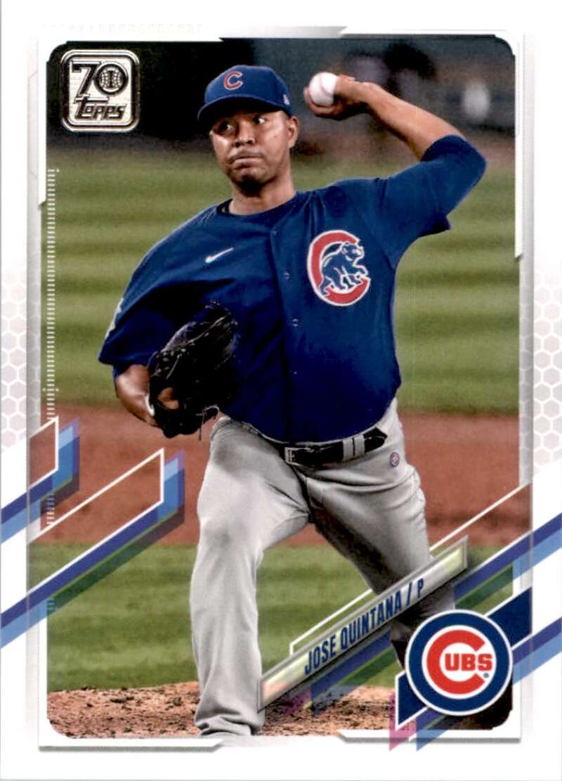 2021 Topps Baseball  #37 Jose Quintana  Chicago Cubs  Image 1