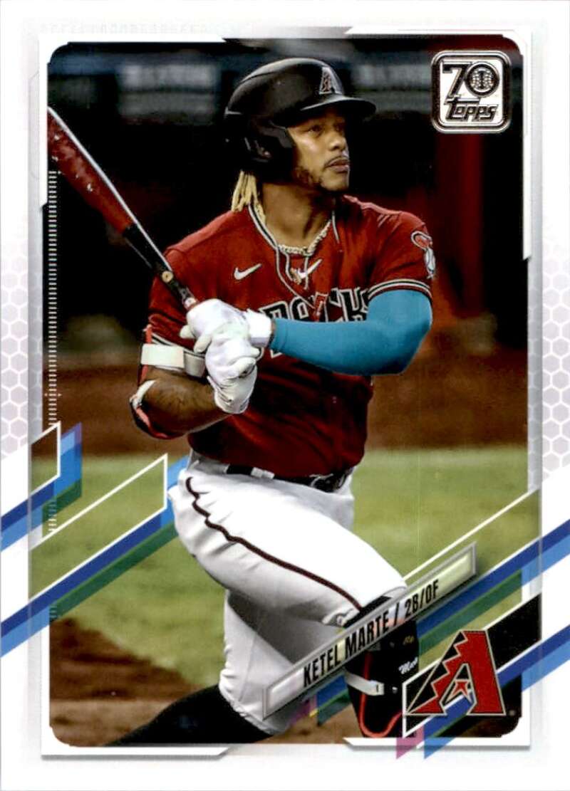 2021 Topps Baseball  #47 Ketel Marte  Arizona Diamondbacks  Image 1