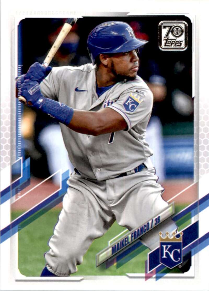 2021 Topps Baseball  #48 Maikel Franco  Kansas City Royals  Image 1