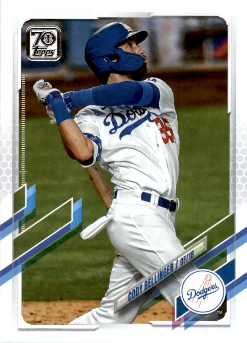 2021 Topps Baseball  #50 Cody Bellinger  Los Angeles Dodgers  Image 1