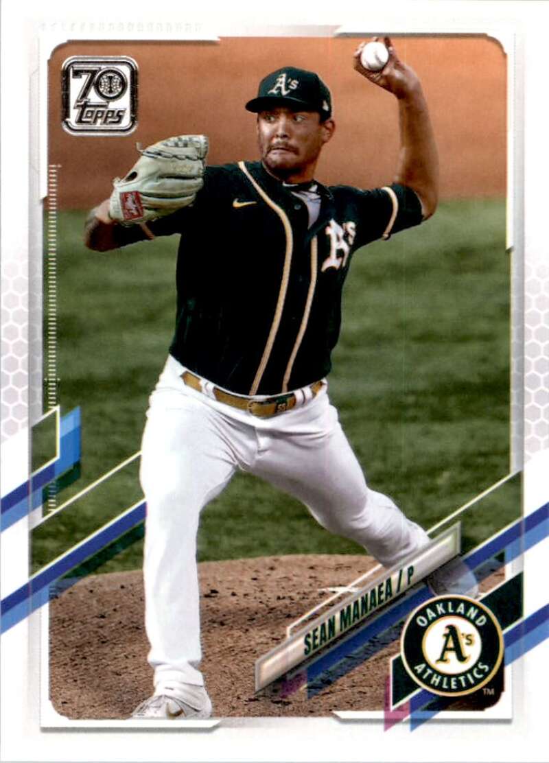 2021 Topps Baseball  #51 Sean Manaea  Oakland Athletics  Image 1