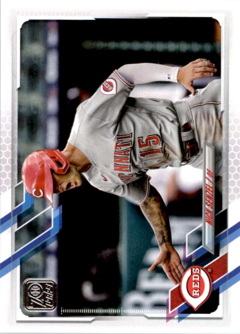 2021 Topps Baseball  #55 Nick Senzel  Cincinnati Reds  Image 1