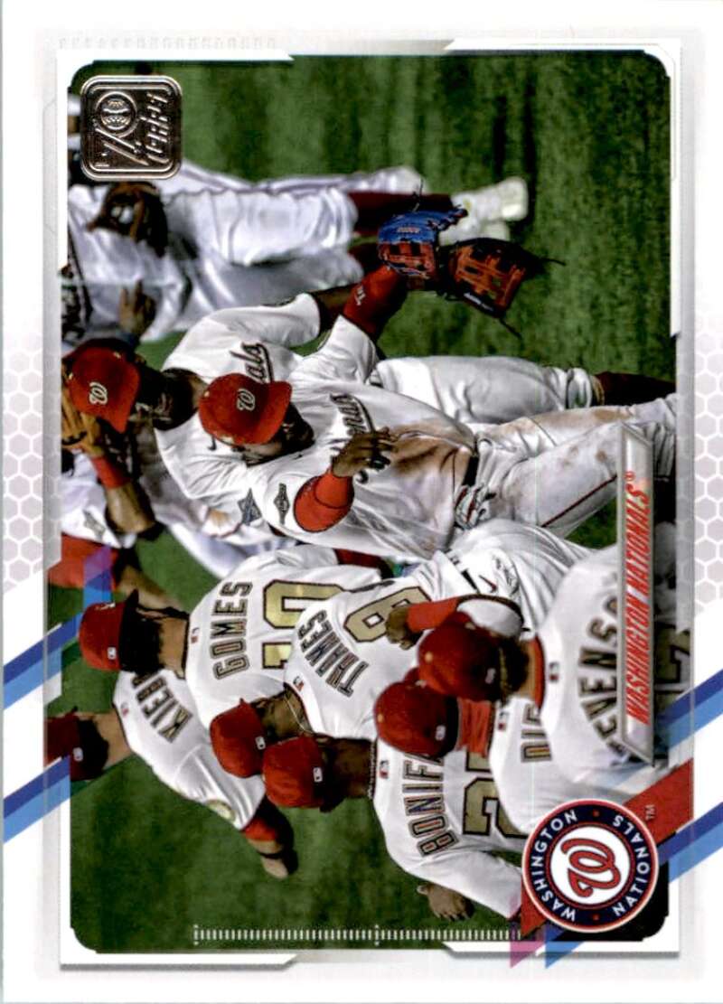 2021 Topps Baseball  #58 Washington Nationals   Image 1