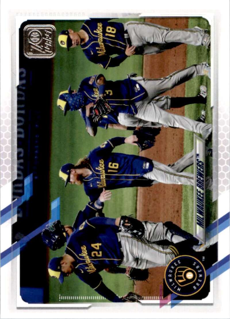 2021 Topps Baseball  #59 Milwaukee Brewers   Image 1