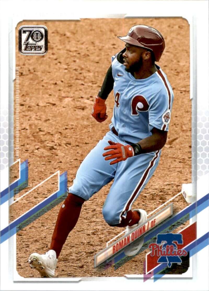 2021 Topps Baseball  #79 Roman Quinn  Philadelphia Phillies  Image 1