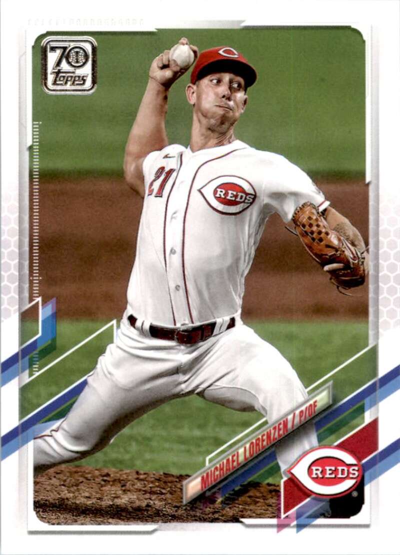 2021 Topps Baseball  #82 Michael Lorenzen  Cincinnati Reds  Image 1