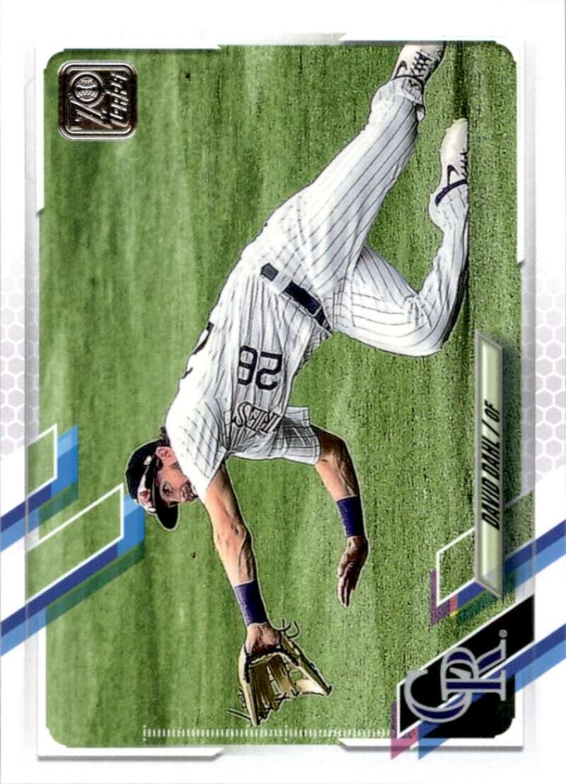 2021 Topps Baseball  #107 David Dahl  Colorado Rockies  Image 1