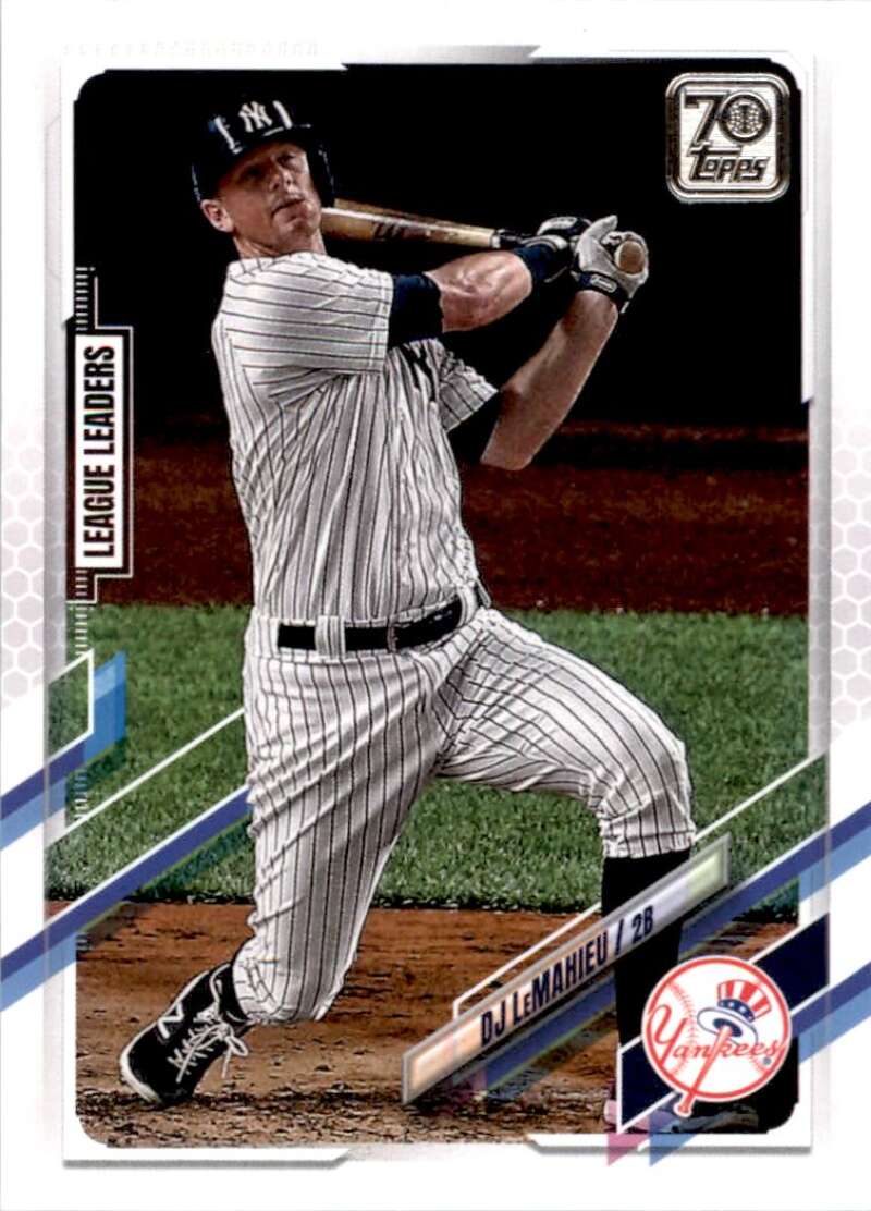 2021 Topps Baseball  #108 DJ LeMahieu  New York Yankees  Image 1