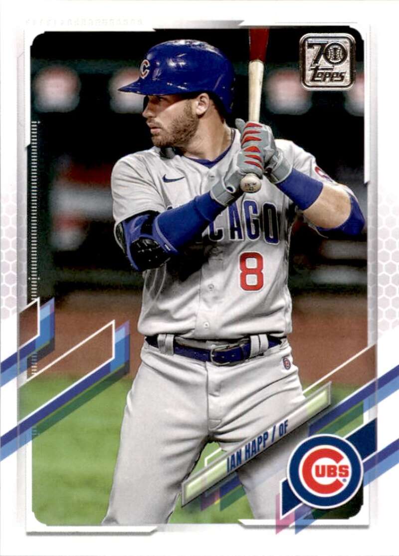 2021 Topps Baseball  #110 Ian Happ  Chicago Cubs  Image 1