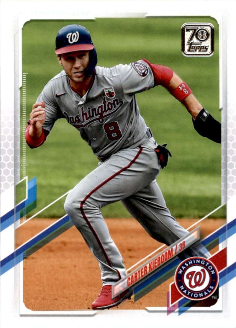 2021 Topps Baseball  #118 Carter Kieboom  Washington Nationals  Image 1