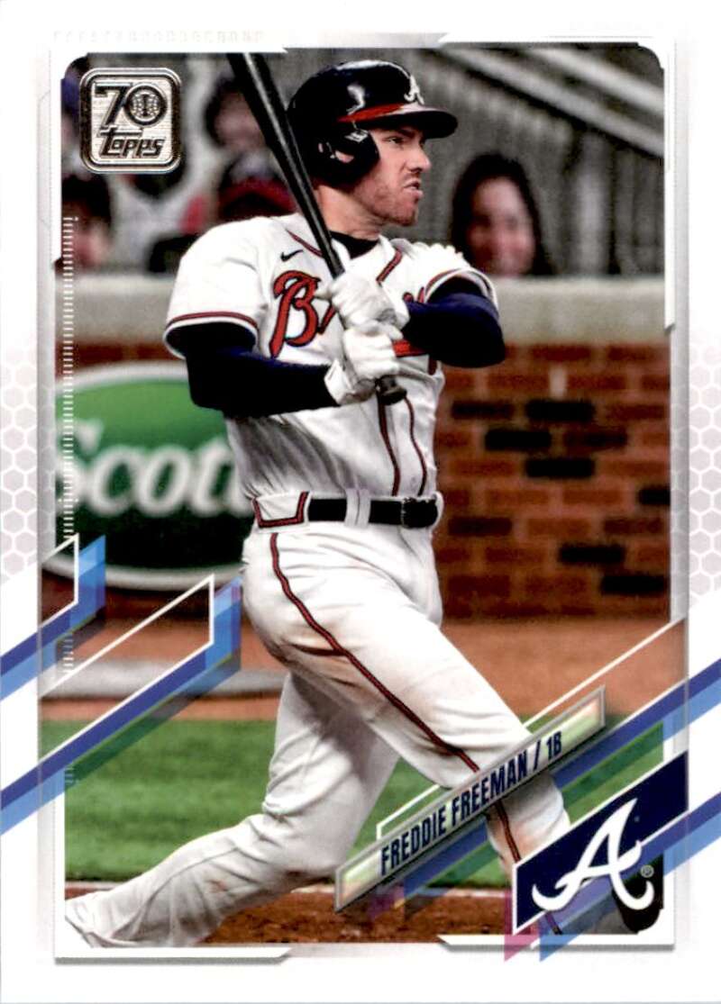 2021 Topps Baseball  #120 Freddie Freeman  Atlanta Braves  Image 1