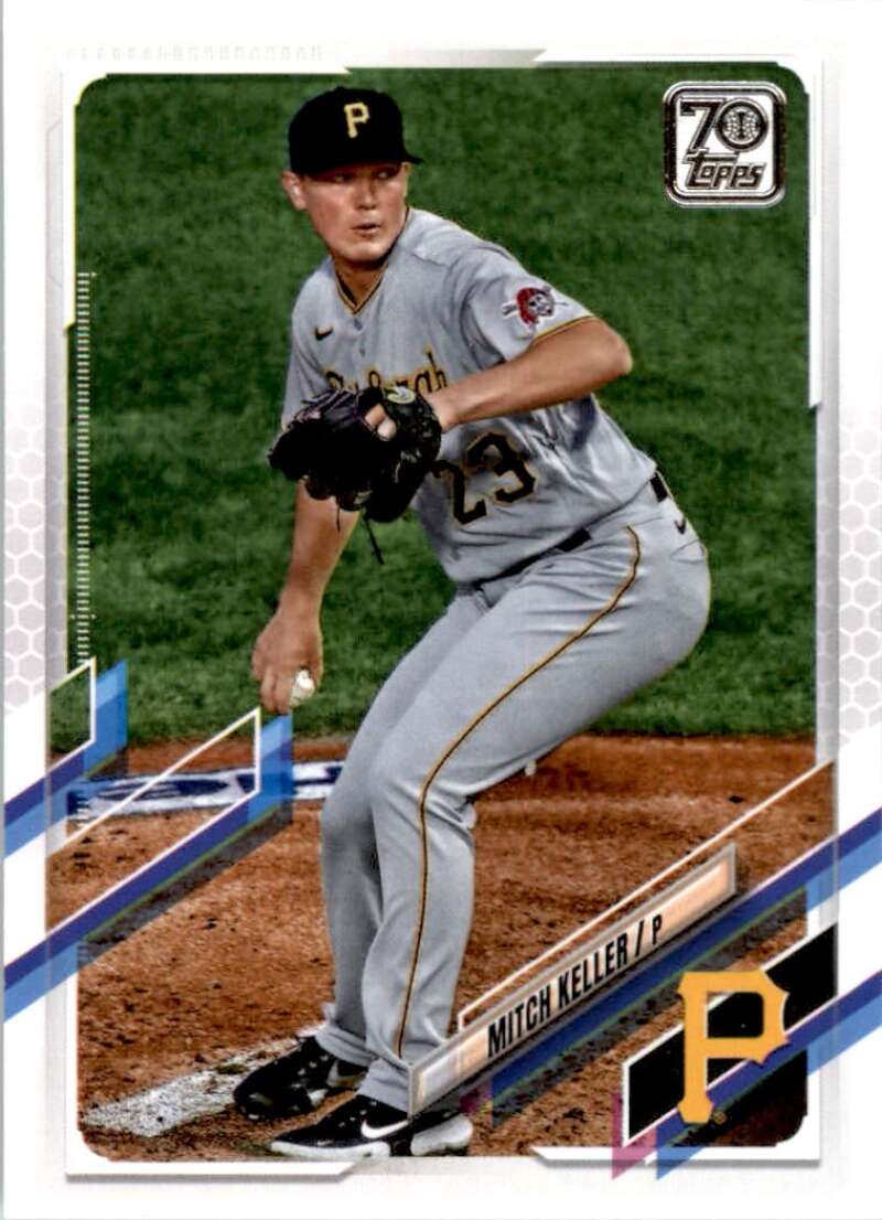 2021 Topps Baseball  #133 Mitch Keller  Pittsburgh Pirates  Image 1