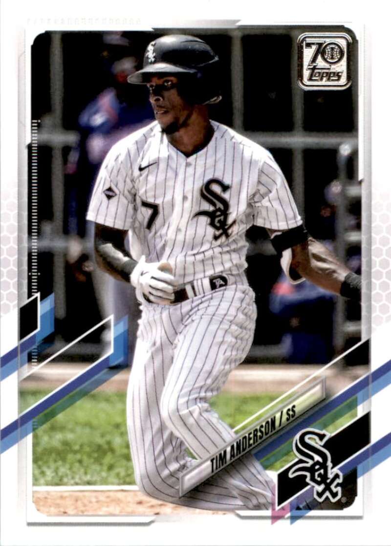 2021 Topps Baseball  #138 Tim Anderson  Chicago White Sox  Image 1