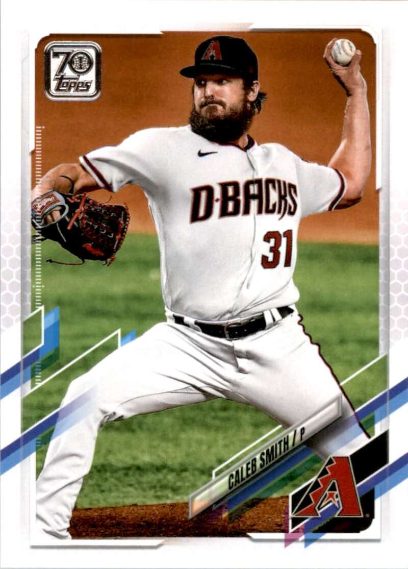 2021 Topps Baseball  #141 Caleb Smith  Arizona Diamondbacks  Image 1