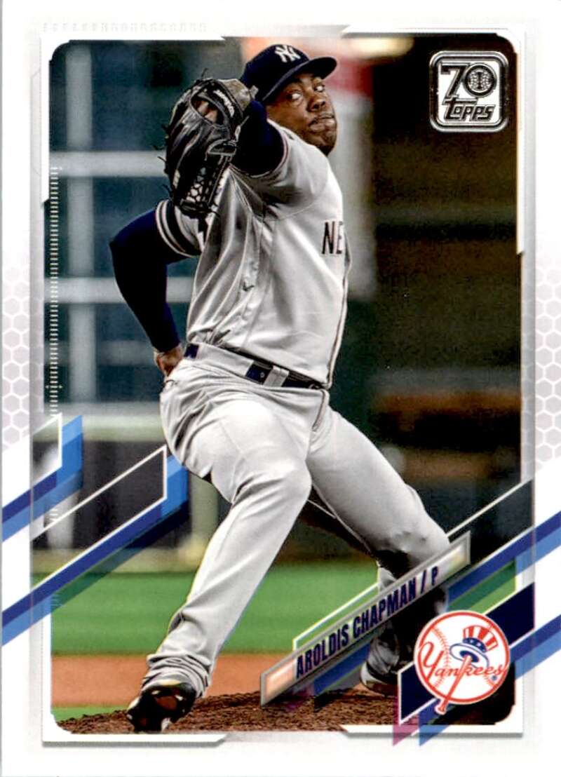 2021 Topps Baseball  #157 Aroldis Chapman  New York Yankees  Image 1