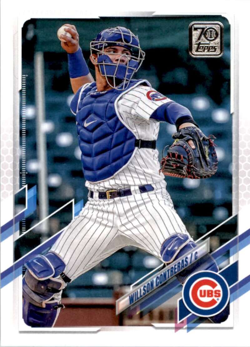 2021 Topps Baseball  #165 Willson Contreras  Chicago Cubs  Image 1