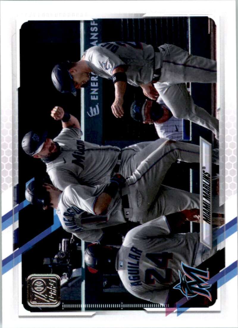 2021 Topps Baseball  #172 Miami Marlins   Image 1