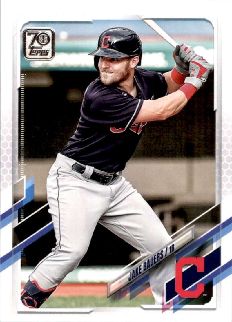 2021 Topps Baseball  #176 Jake Bauers  Cleveland Indians  Image 1