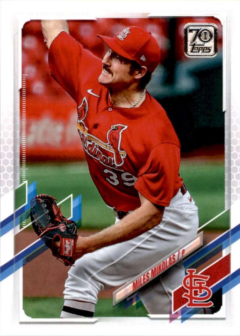 2021 Topps Baseball  #181 Miles Mikolas  St. Louis Cardinals  Image 1