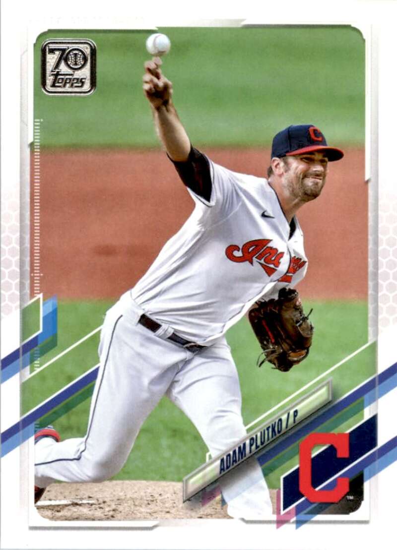 2021 Topps Baseball  #189 Adam Plutko  Cleveland Indians  Image 1