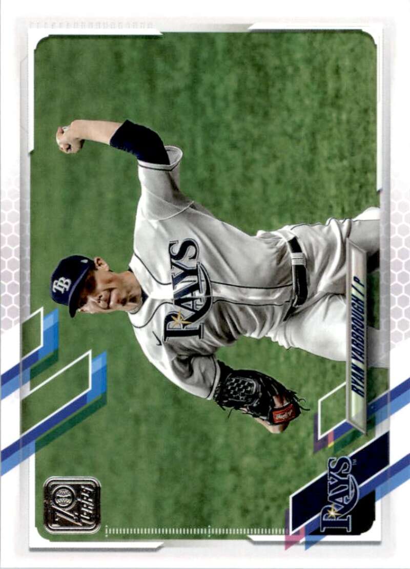 2021 Topps Baseball  #196 Ryan Yarbrough  Tampa Bay Rays  Image 1