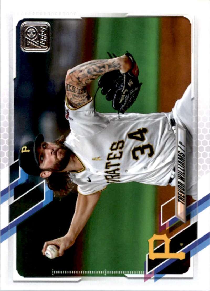 2021 Topps Baseball  #199 Trevor Williams  Pittsburgh Pirates  Image 1