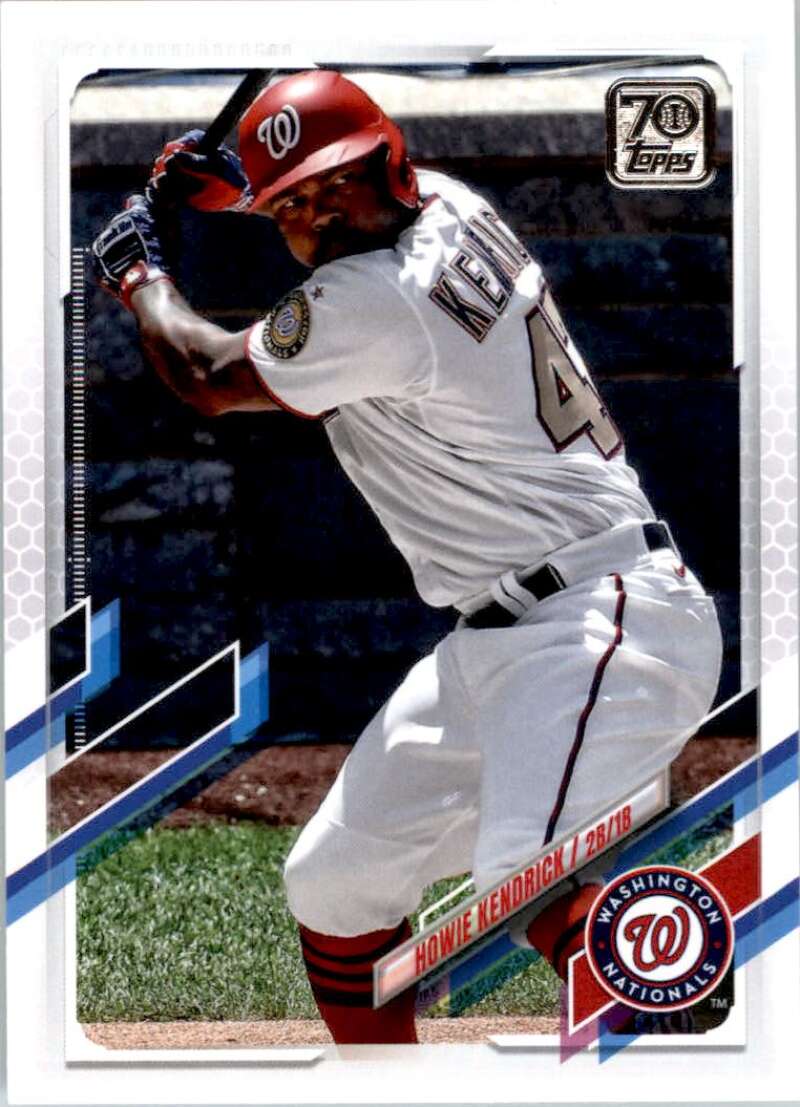 2021 Topps Baseball  #202 Howie Kendrick  Washington Nationals  Image 1