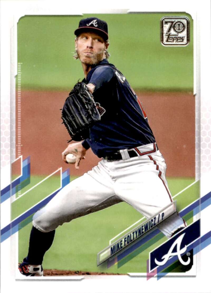 2021 Topps Baseball  #209 Mike Foltynewicz  Atlanta Braves  Image 1