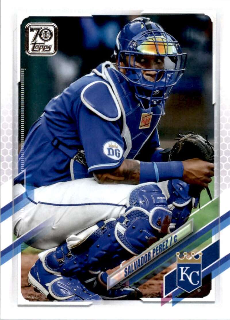 2021 Topps Baseball  #211 Salvador Perez  Kansas City Royals  Image 1