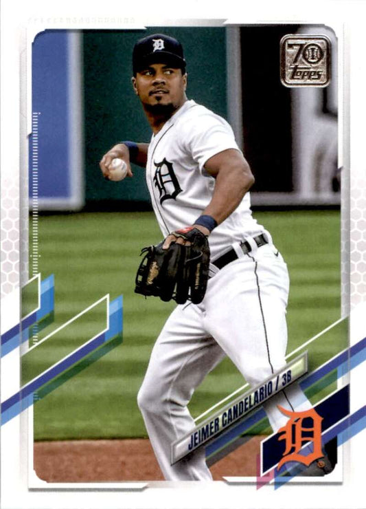 2021 Topps Baseball  #217 Jeimer Candelario  Detroit Tigers  Image 1