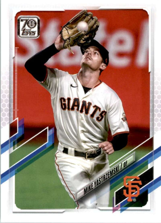 2021 Topps Baseball  #227 Mike Yastrzemski  San Francisco Giants  Image 1