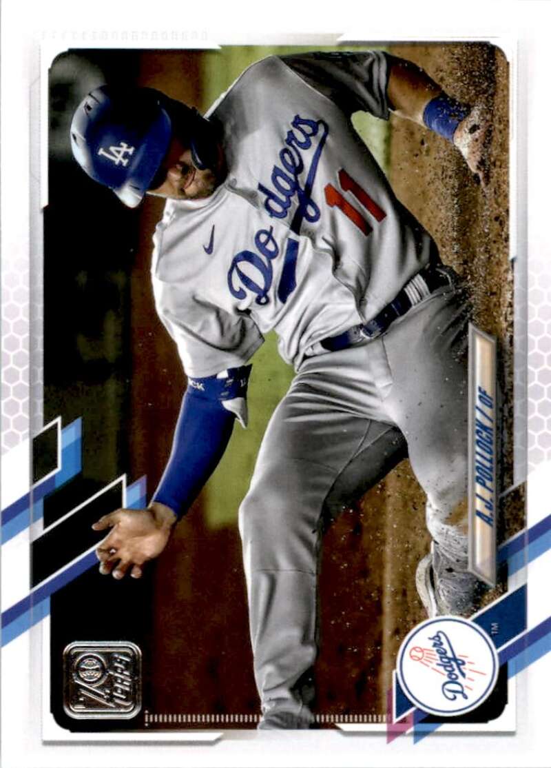 2021 Topps Baseball  #235 A.J. Pollock  Los Angeles Dodgers  Image 1