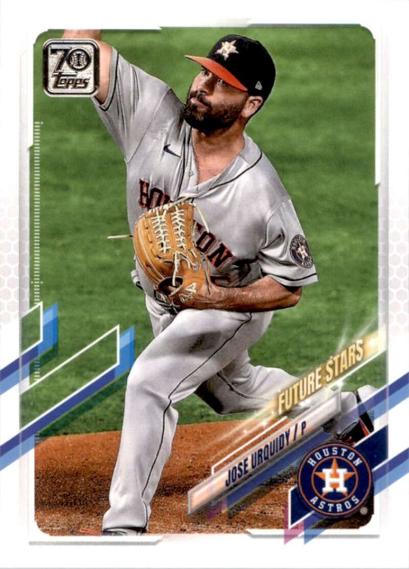 2021 Topps Baseball  #240 Jose Urquidy  Houston Astros  Image 1