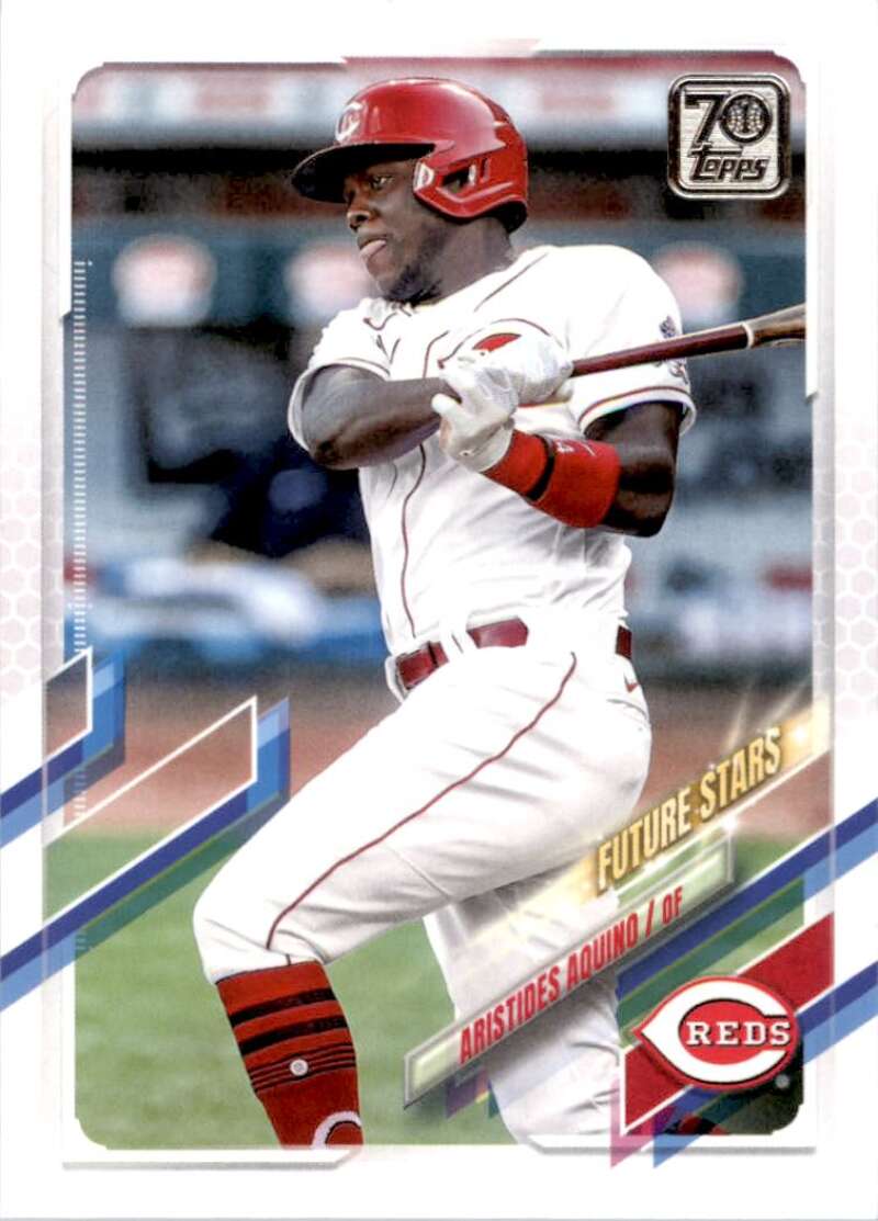 2021 Topps Baseball  #245 Aristides Aquino  Cincinnati Reds  Image 1