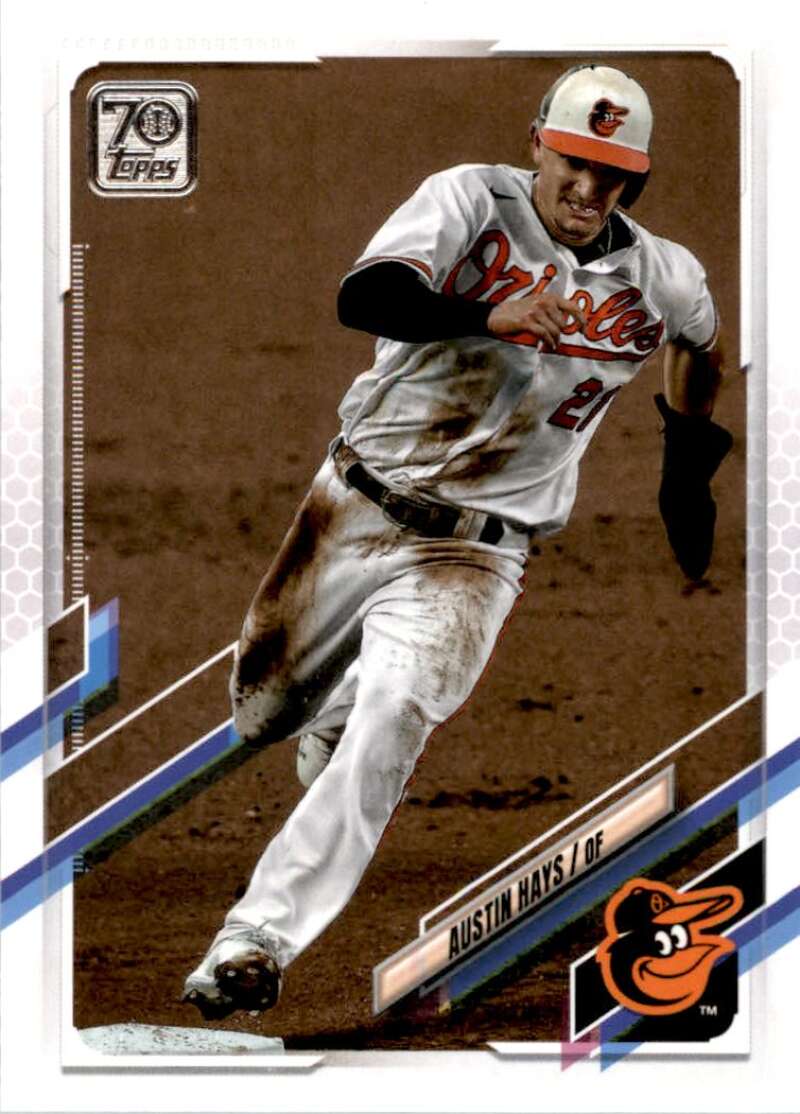 2021 Topps Baseball  #255 Austin Hays  Baltimore Orioles  Image 1