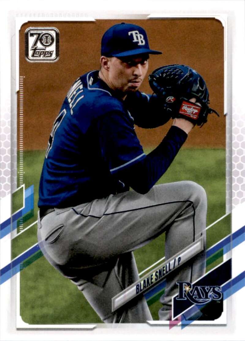 2021 Topps Baseball  #261 Blake Snell  Tampa Bay Rays  Image 1