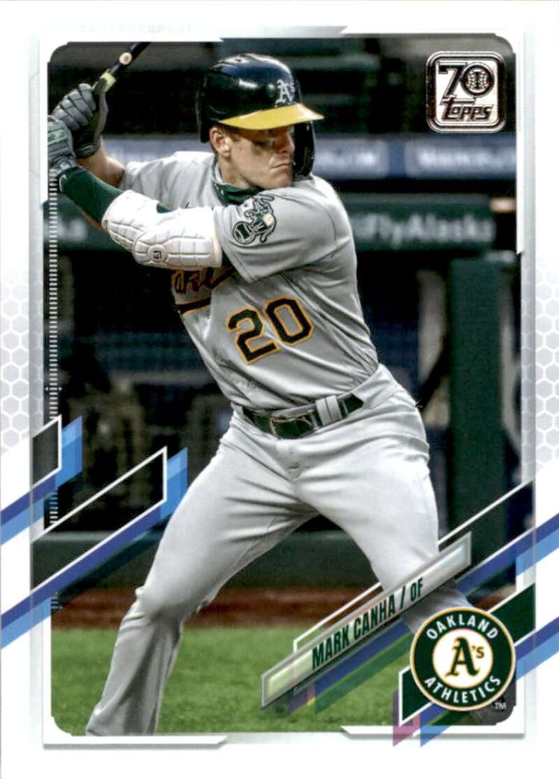 2021 Topps Baseball  #262 Mark Canha  Oakland Athletics  Image 1