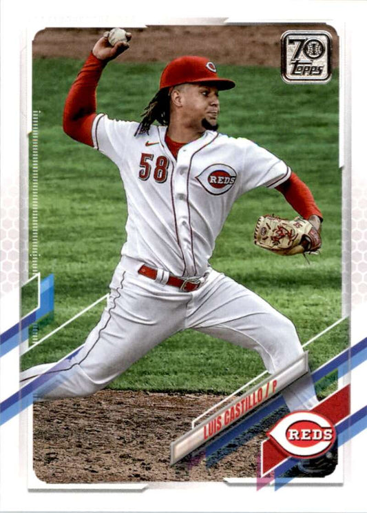 2021 Topps Baseball  #271 Luis Castillo  Cincinnati Reds  Image 1