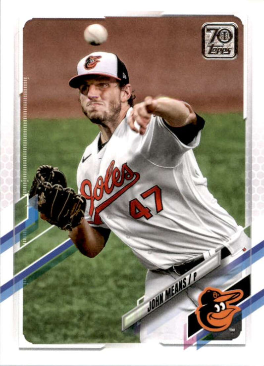 2021 Topps Baseball  #272 John Means  Baltimore Orioles  Image 1